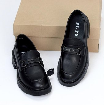 Женские лоферы туфли кожаные удобные стильные черные натуральная кожа 41
