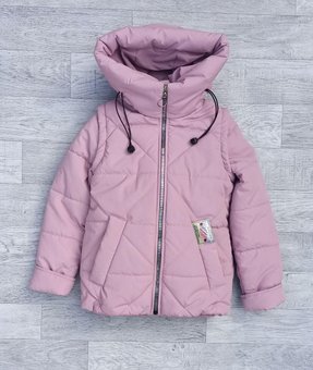 Детская демисезонная куртка-жилетка на девочку курточка весна-осень розовая 122-152р 152