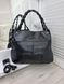 Большая женская сумка-мешок мягкой формы красивая модная черная экокожа