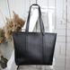 Женская сумка большая модная формат А4 стильная черная кожзам