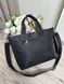 Женская вместительная сумка стильная городская модная плащевка черная